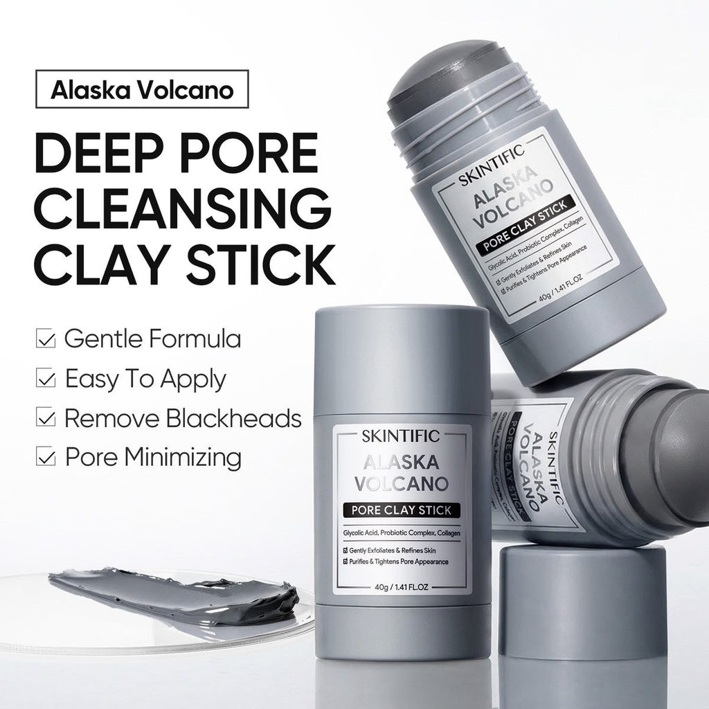 Alaska Volcano clay stick mask