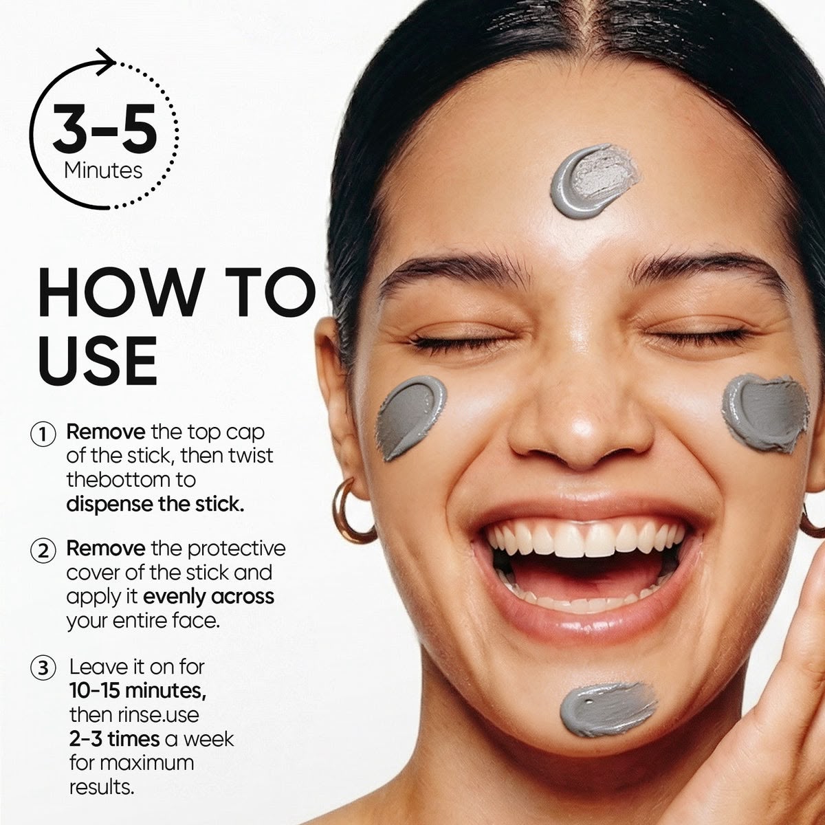 Alaska Volcano clay stick mask